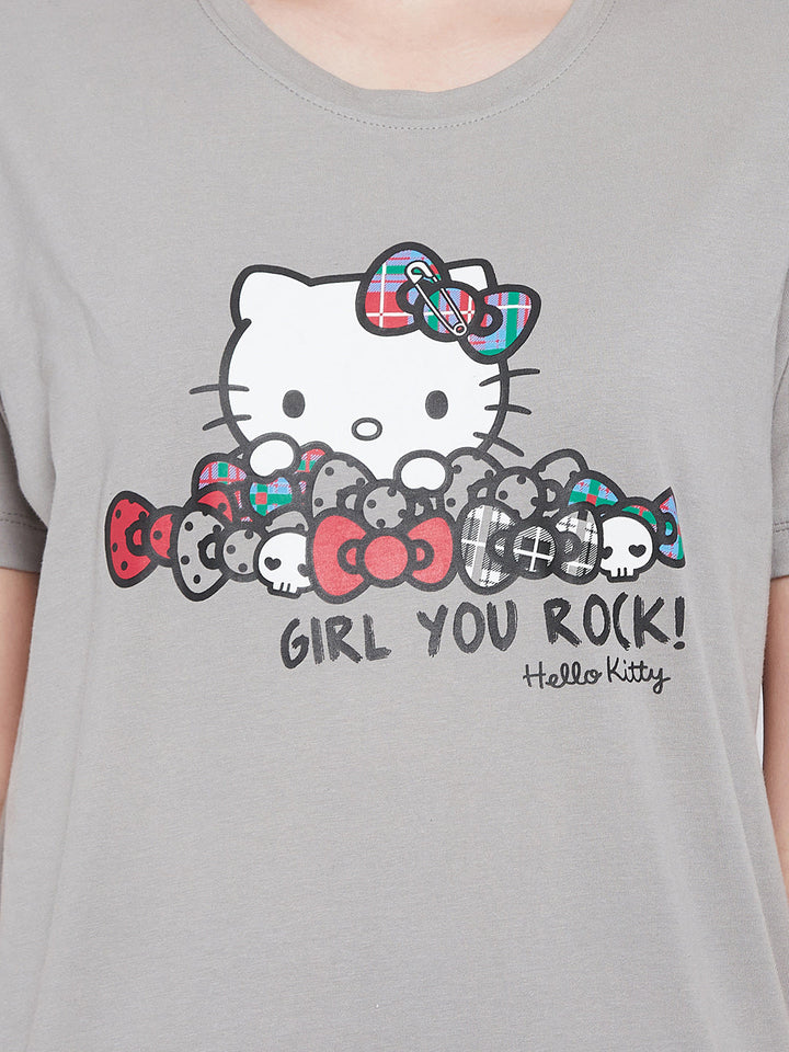Light-Grey-Graphic-Print-Sleep-T-Shirt