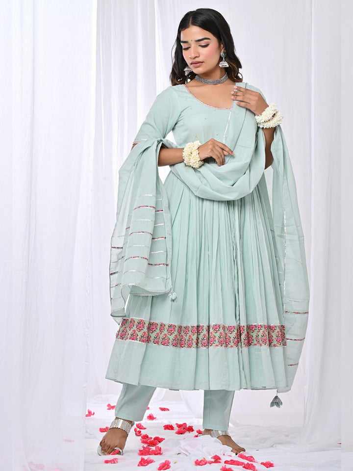Manika-Mint-Anarkali-Set-Of-3