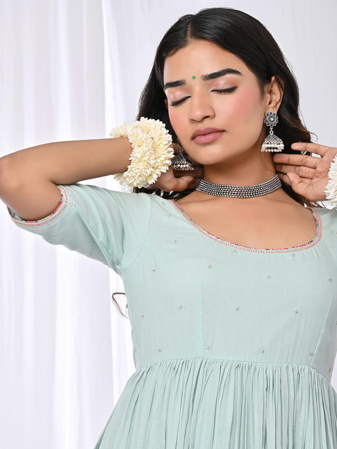 Manika-Mint-Anarkali-Set-Of-3