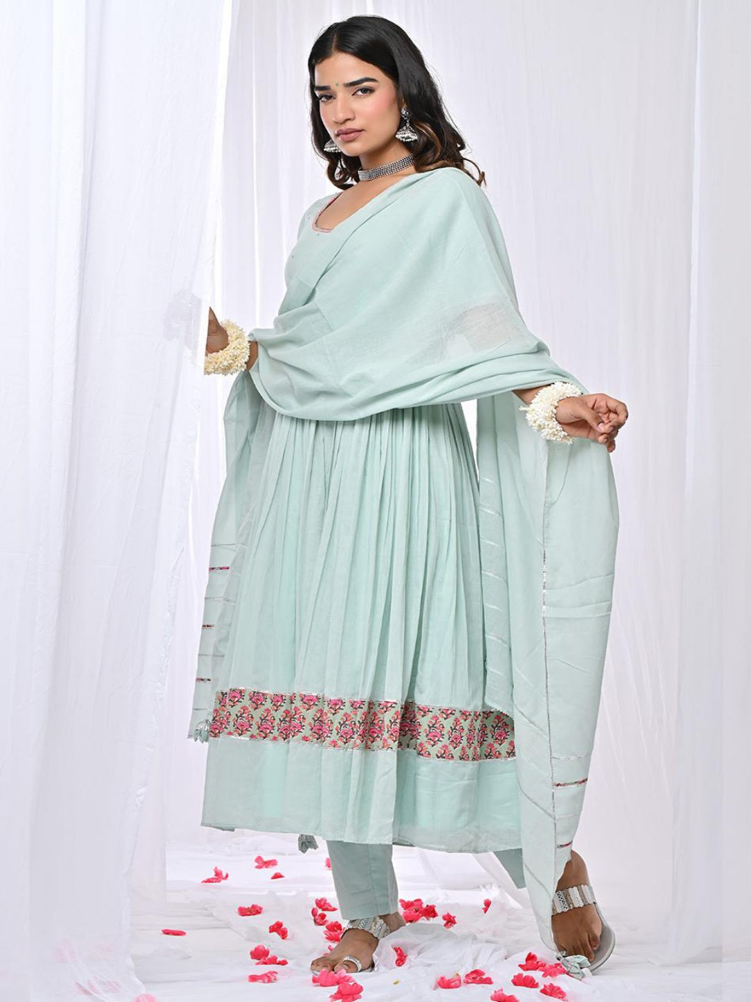 Manika-Mint-Anarkali-Set-Of-3