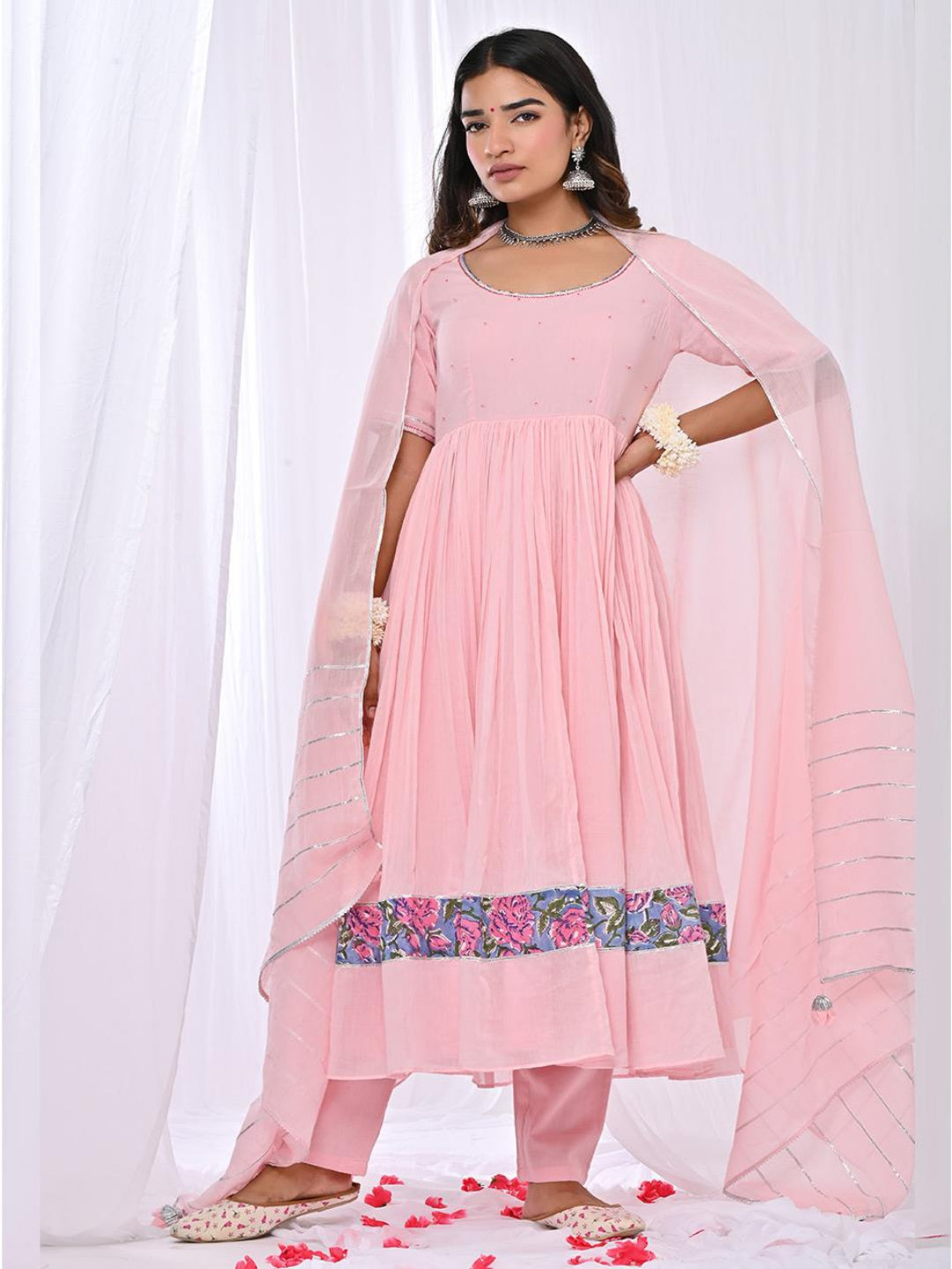 Manika-Pink-Anarkali-Set-Of-3