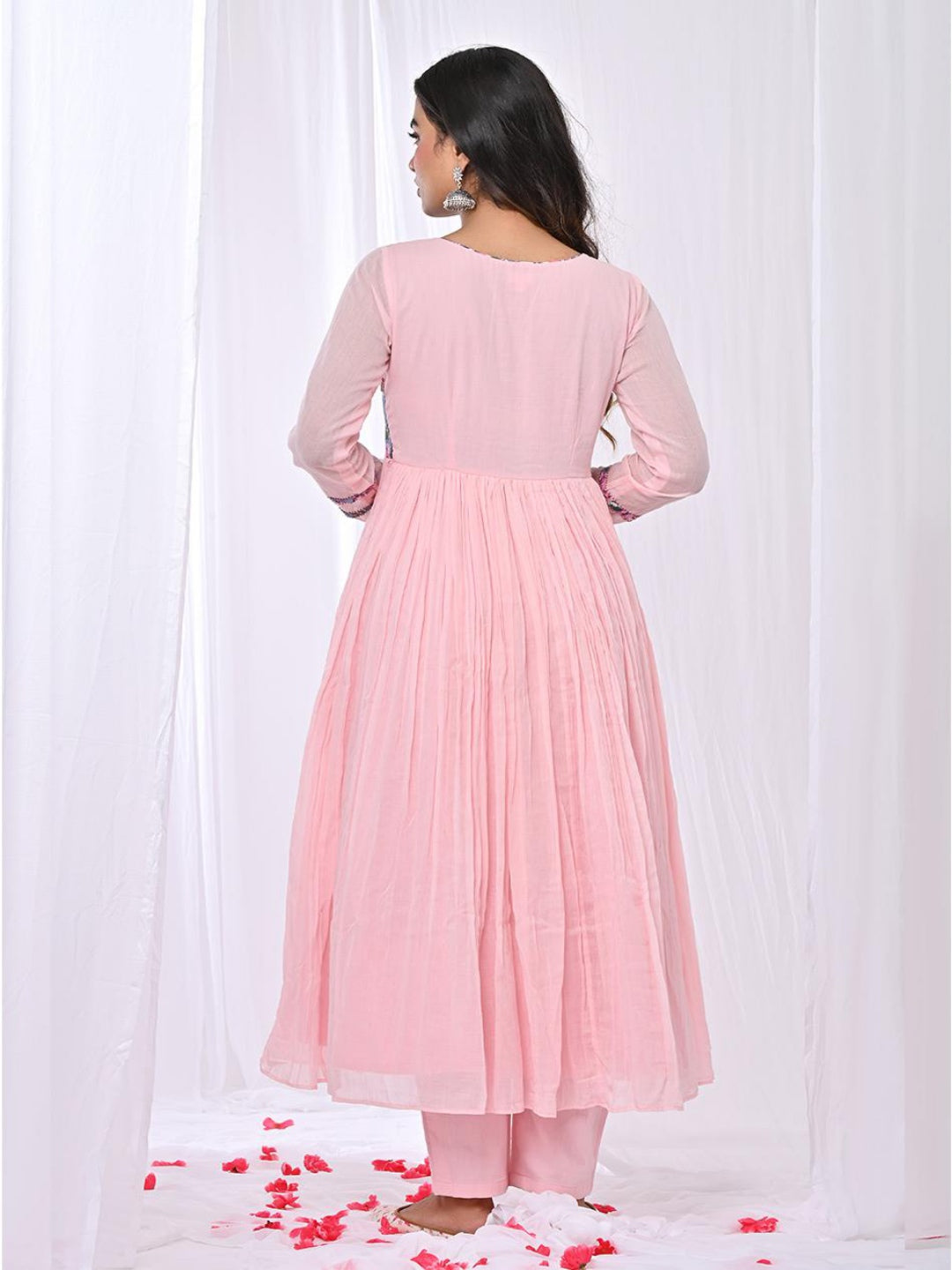 Manika-Pink-Gathered-Anarkali-Set-Of-3