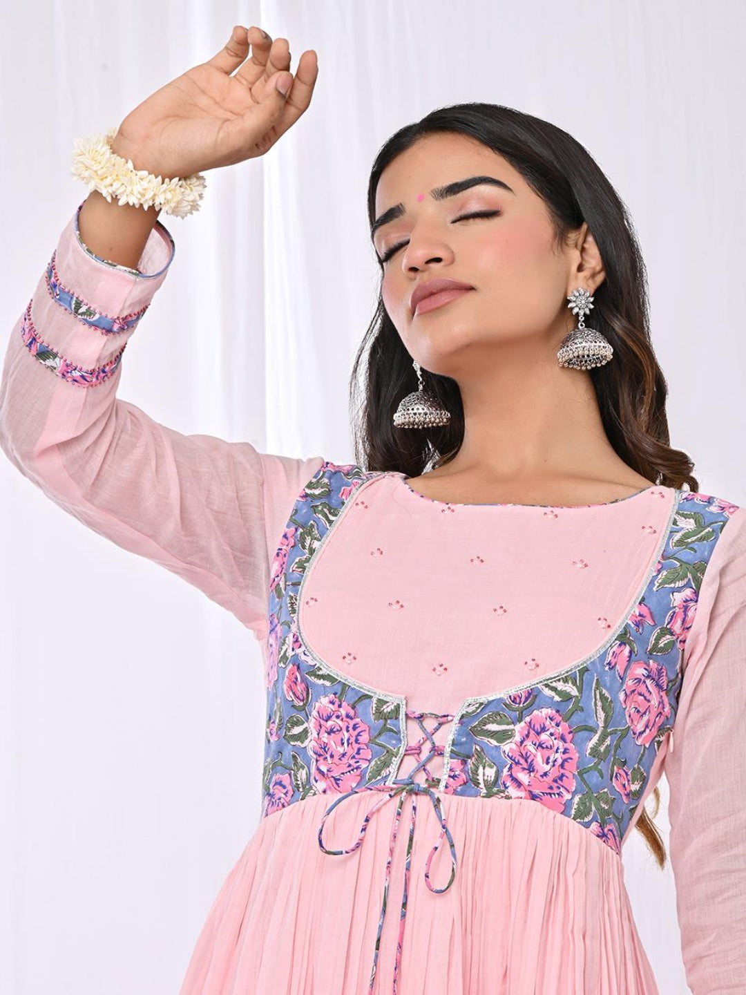 Manika-Pink-Gathered-Anarkali-Set-Of-3