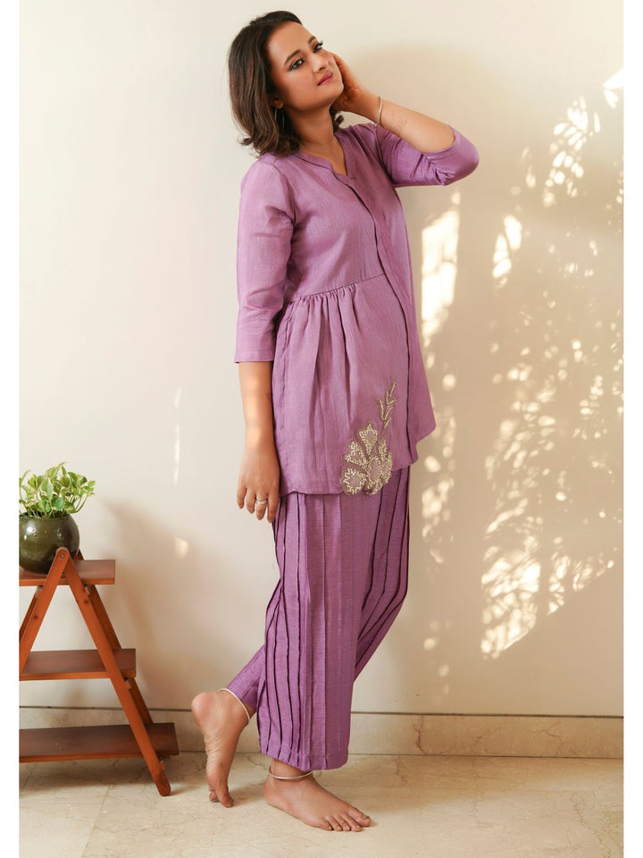 Mauve-Silk-Moti-Sequence-Work-Co-ord-Set