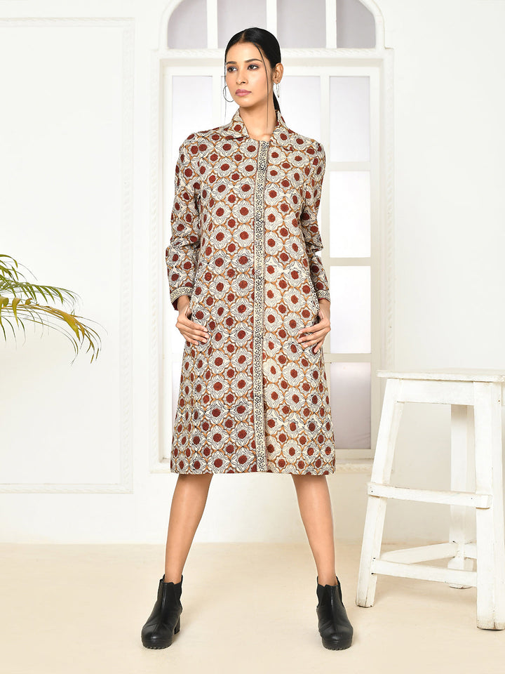 ZERESOUQ-Mia-Pure-Cotton-Dabu-Printed-Women's-Long-Jacket