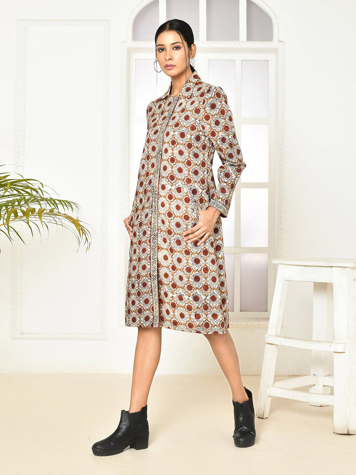 ZERESOUQ-Mia-Pure-Cotton-Dabu-Printed-Women's-Long-Jacket