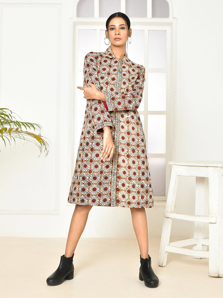 ZERESOUQ-Mia-Pure-Cotton-Dabu-Printed-Women's-Long-Jacket