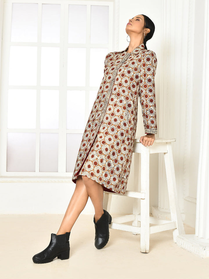 ZERESOUQ-Mia-Pure-Cotton-Dabu-Printed-Women's-Long-Jacket