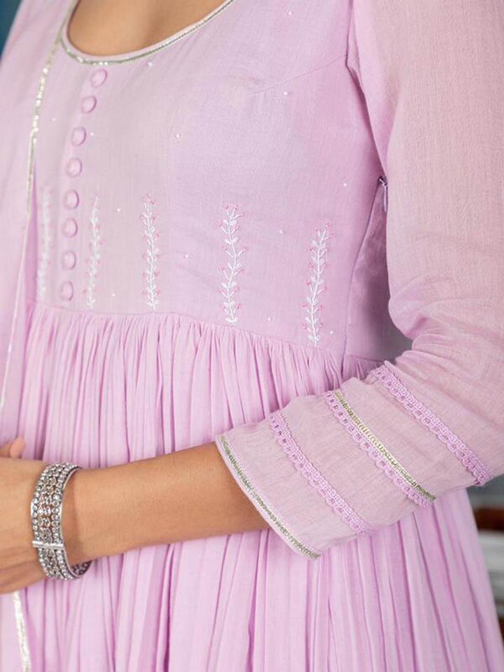Moh-Lilac-Gathered-Anarkali-(Set-Of-3)