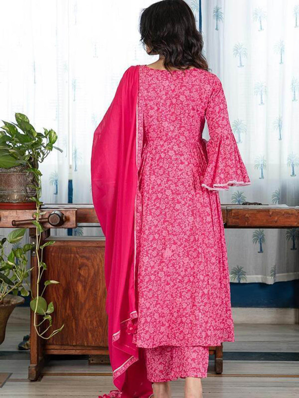 Moh-Pink-Anarkali-(Set-Of-3)