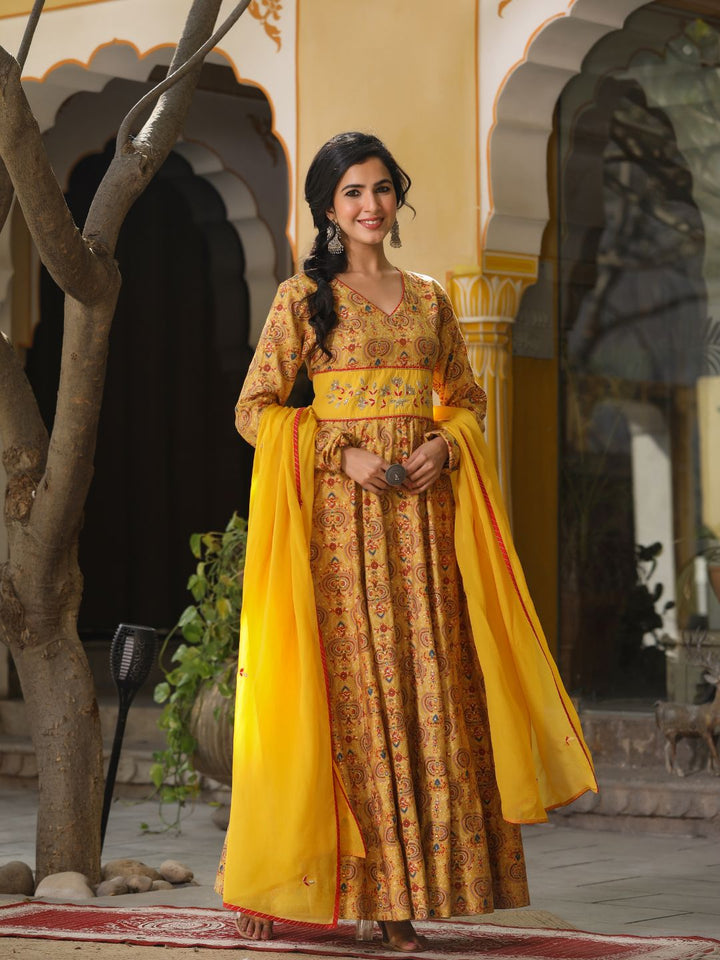 Mulan-Mustard-Chanderi-Dress-With-Dupatta