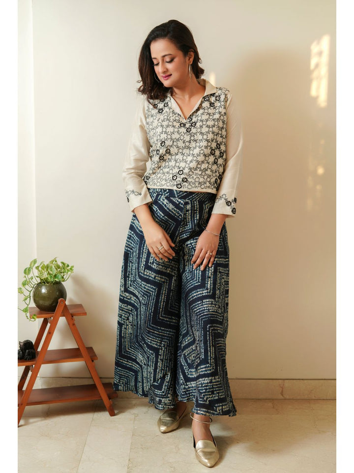 Off-White-&-Spruce-Blue-Embroidery-Co-ord-Set