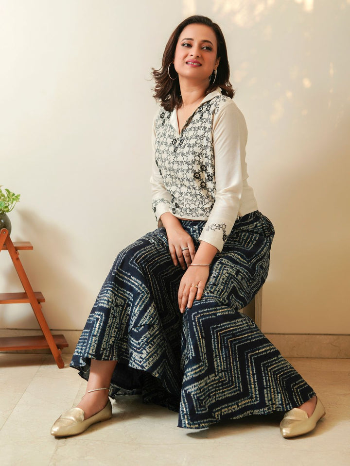 Off-White-&-Spruce-Blue-Embroidery-Co-ord-Set