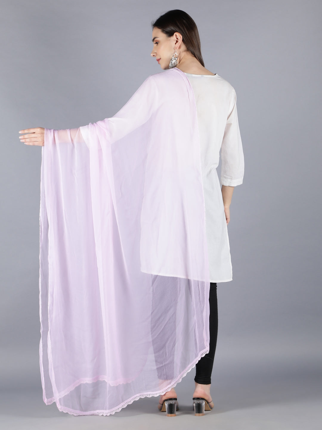 Pink-Chiffon-Lucknawi-Chikankari-Dupatta