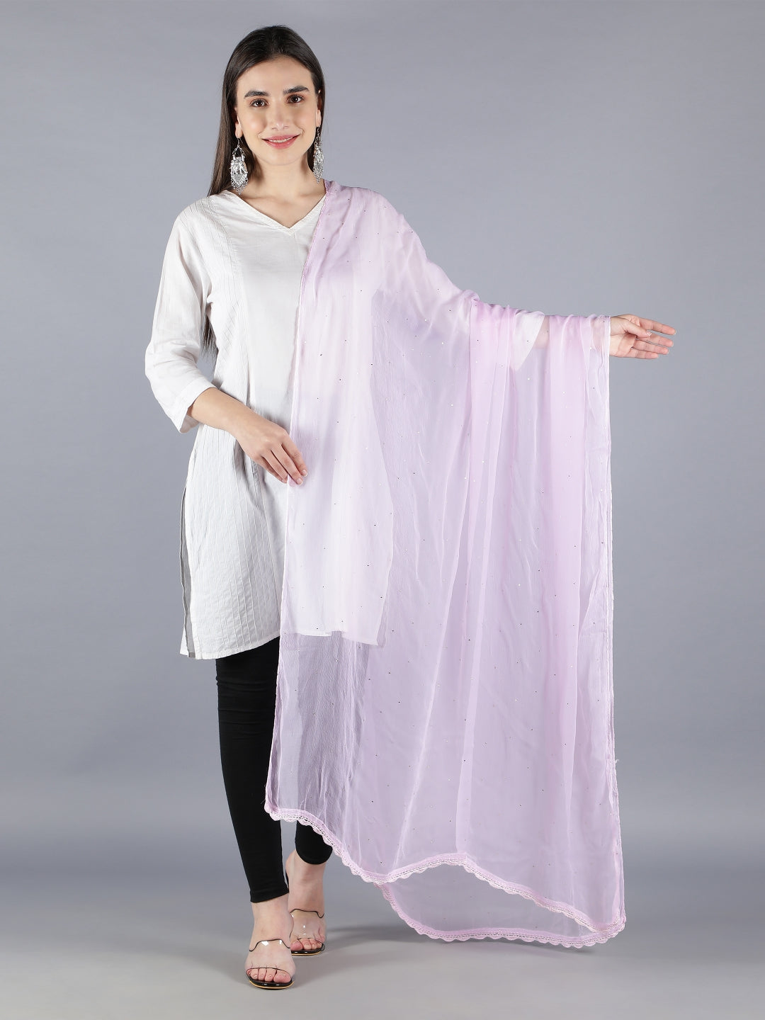 Pink-Dupatta-With-Muqaish-Embellished