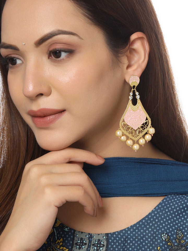 Pink-Gold-Matte-Brass-Drop-&-Danglers