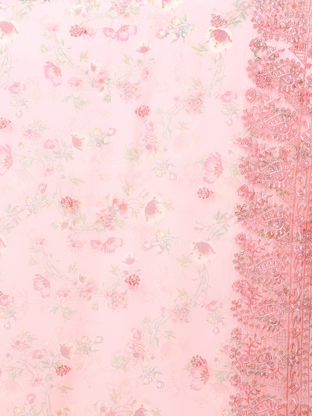 ZERESOUQ-Pink-Organza-Floral-Embroidered-Straight-Kurta-Trouser-With-Dupatta