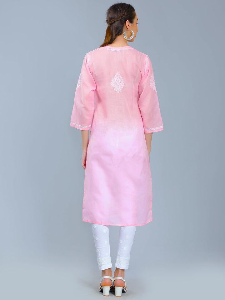 Pink-Terivoile-Cotton-Chikan-Straight-Kurta
