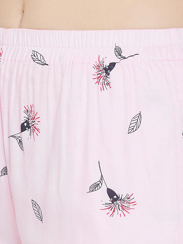 Print Me Pretty Cami Top & Shorts In Pink