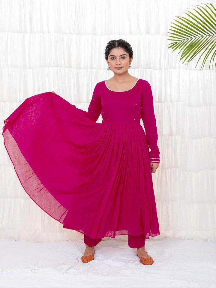 Rani-Anarkali-Mulmul-Kurta-Set