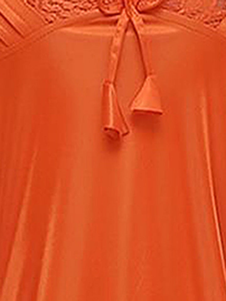 Sexy-Ruffled-Babydoll-In-Rust-Orange