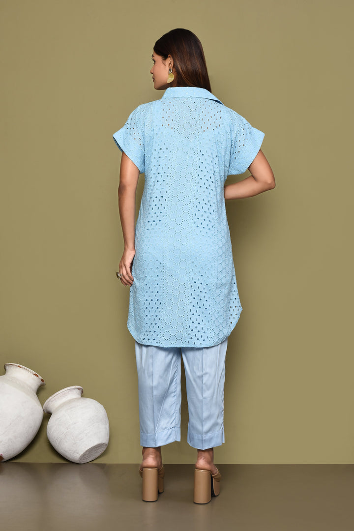 ZERESOUQ-Sky-Blue-Schiffli-Shirt-And-Pant-Co-Ord-Set-With-Slip