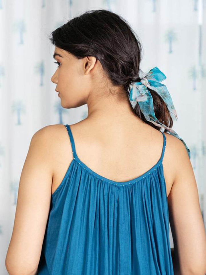 Teal-Blue-Mulmul-Dress