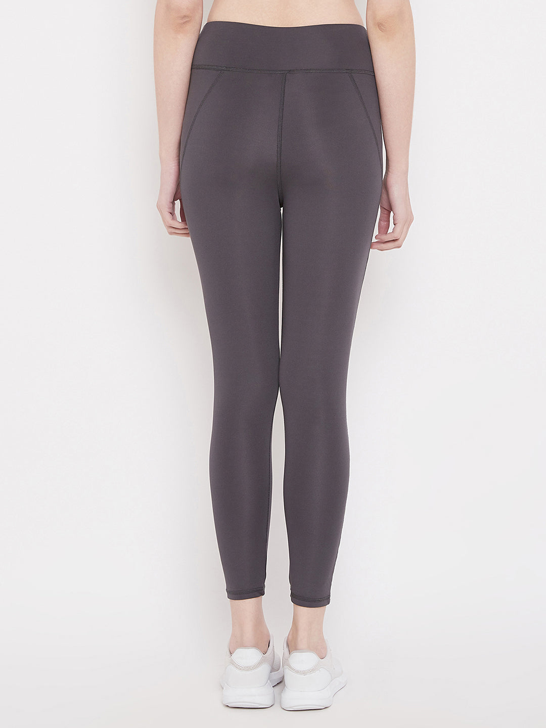 Tights With Elastic Waistband In Dark Grey