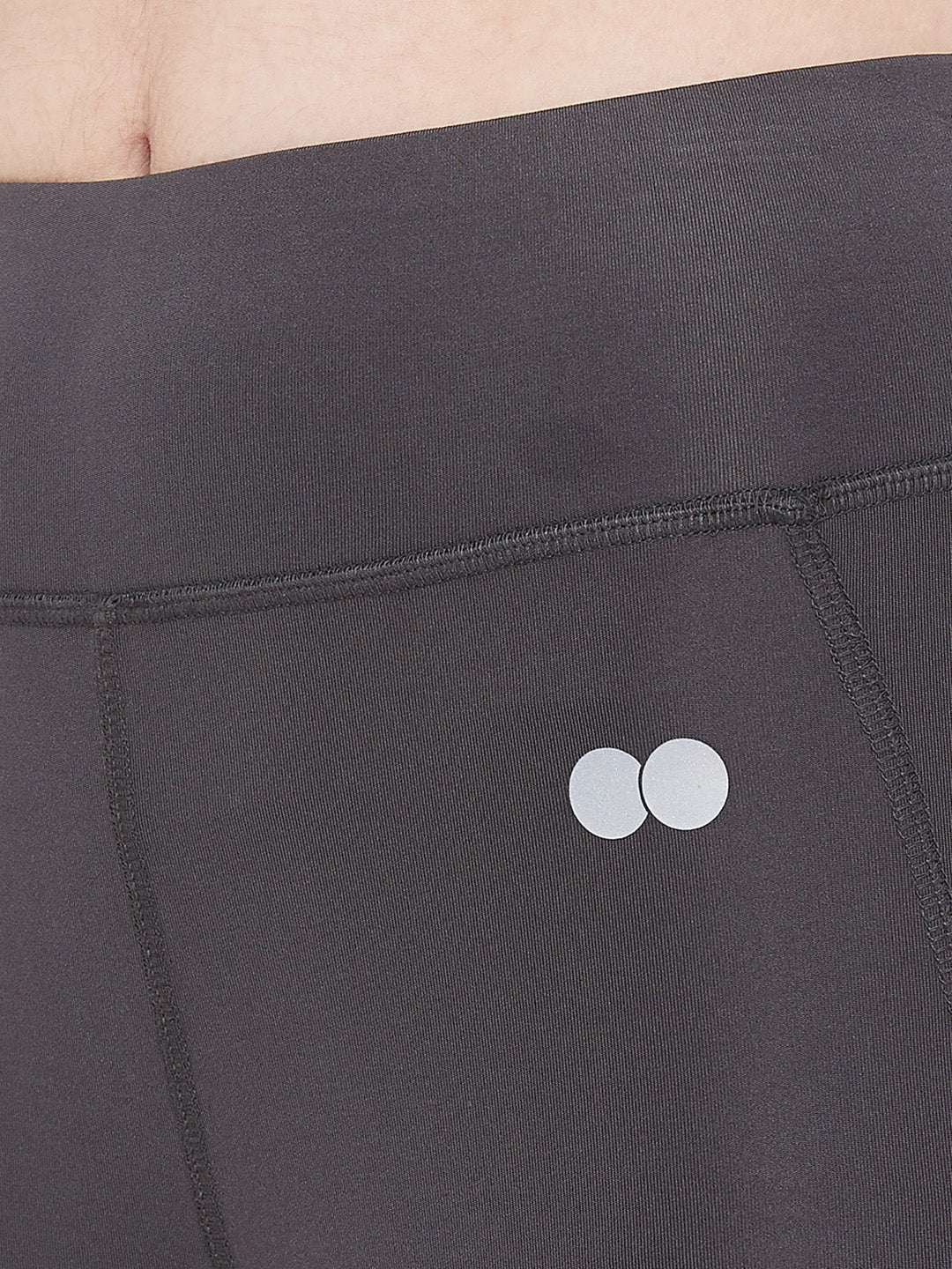 Tights With Elastic Waistband In Dark Grey