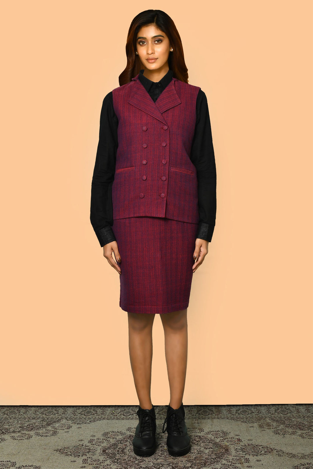 ZERESOUQ-Trisha-Handloom-Cotton-Skirt-Co-Ord-Set