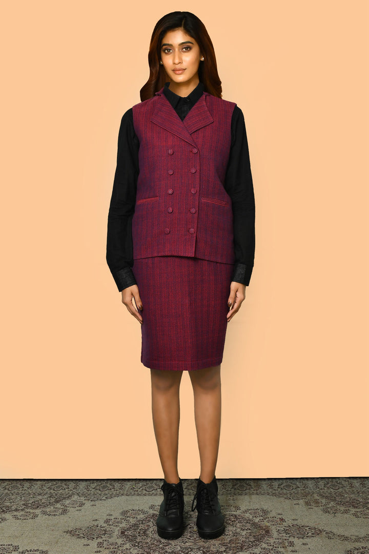 ZERESOUQ-Trisha-Handloom-Cotton-Skirt-Co-Ord-Set
