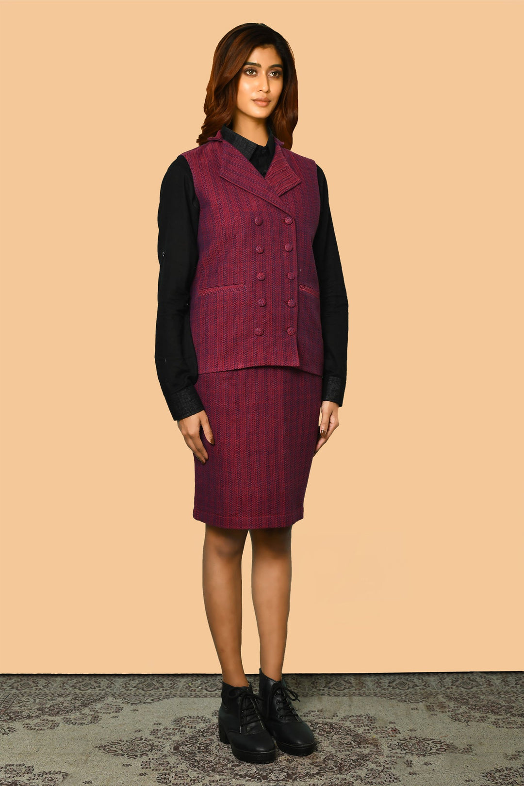 ZERESOUQ-Trisha-Handloom-Cotton-Skirt-Co-Ord-Set