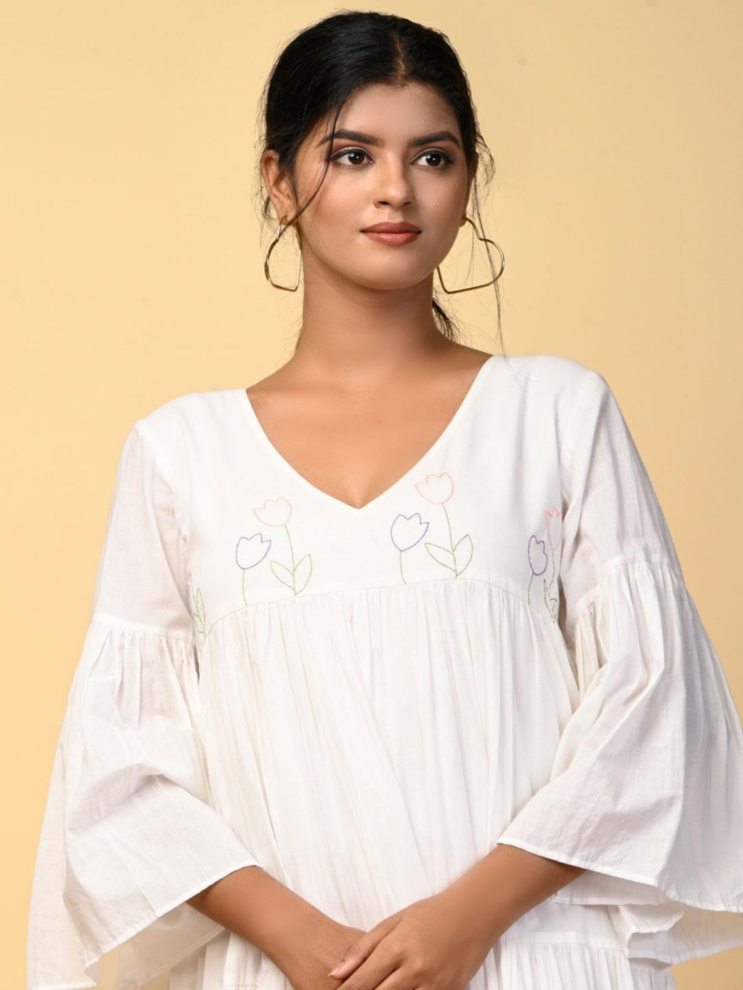 Tulip-Tal-Hand-Embroidered-White-Tiered-Dress