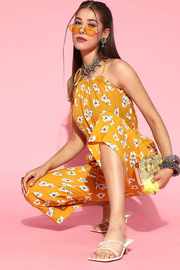 ZERESOUQ-Mustard-Polyester-Printed-Strappy-Jumpsuit