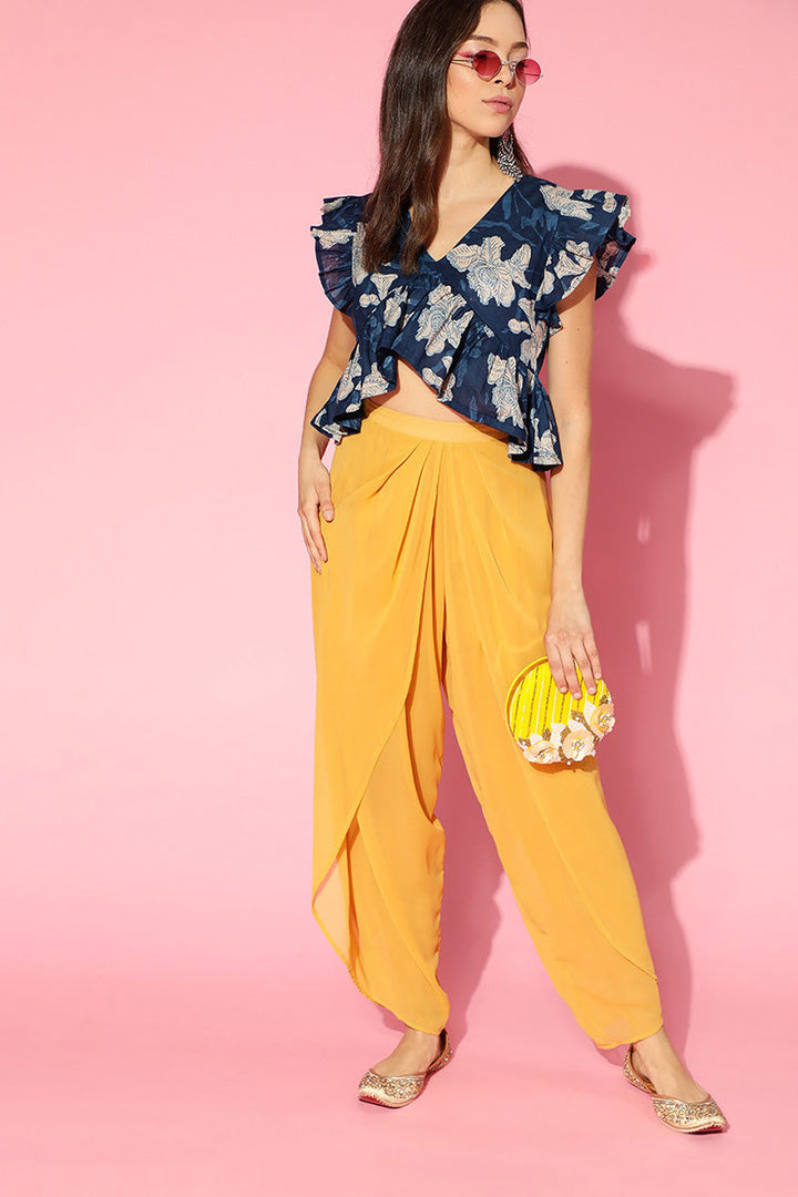 ZERESOUQ-Deep-Blue-Cotton-Floral-Printed-Crop-Top-with-Flirty-Sleeves