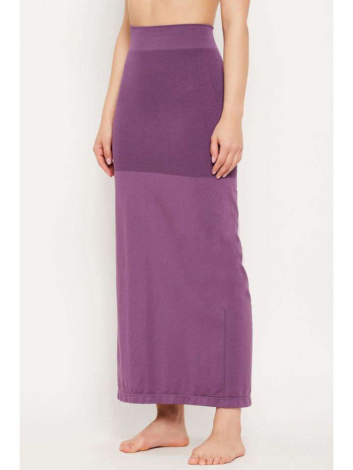 Violet Spandex Saree Shapewear with Drawstring