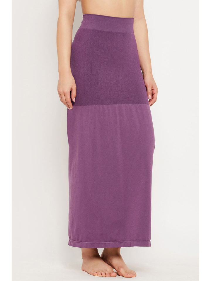 Violet Spandex Saree Shapewear with Drawstring