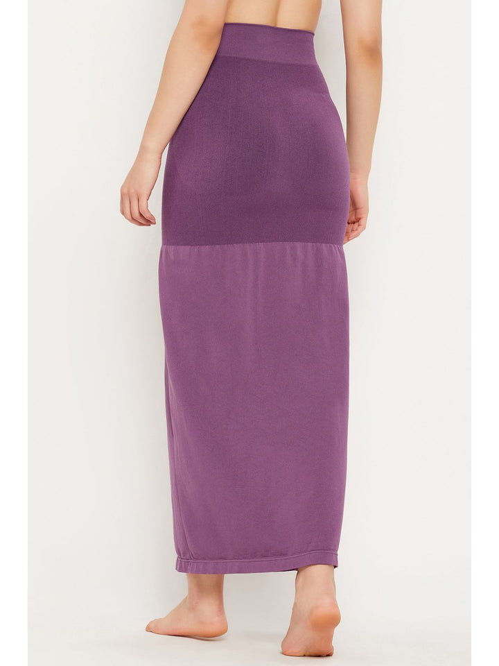 Violet Spandex Saree Shapewear with Drawstring