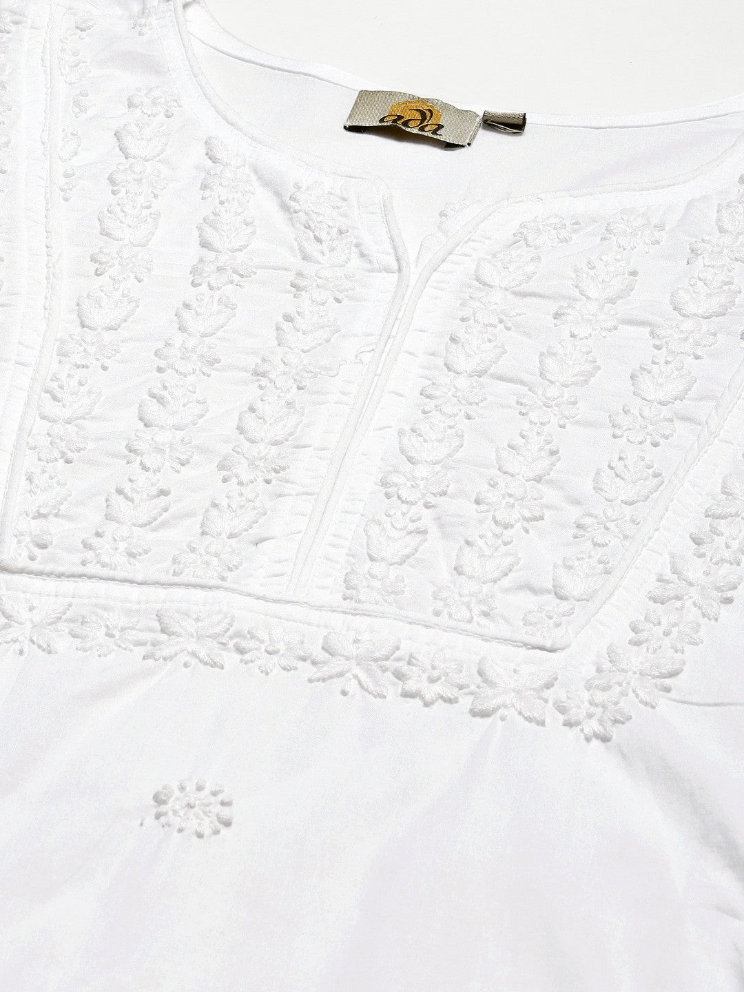 White-Cotton-Chikankari-Handloom-Kurti