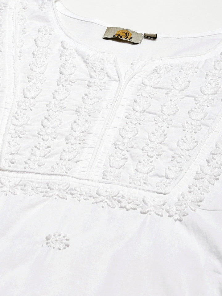 White-Cotton-Chikankari-Handloom-Kurti
