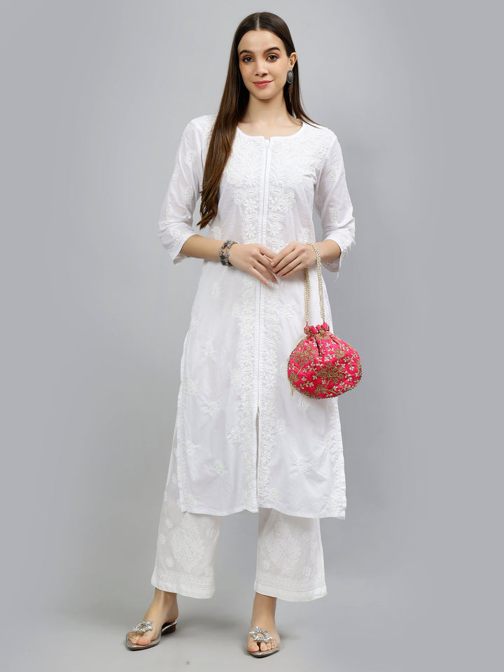White-Cotton-Hand-Embroidered-Chikankari-Kurti