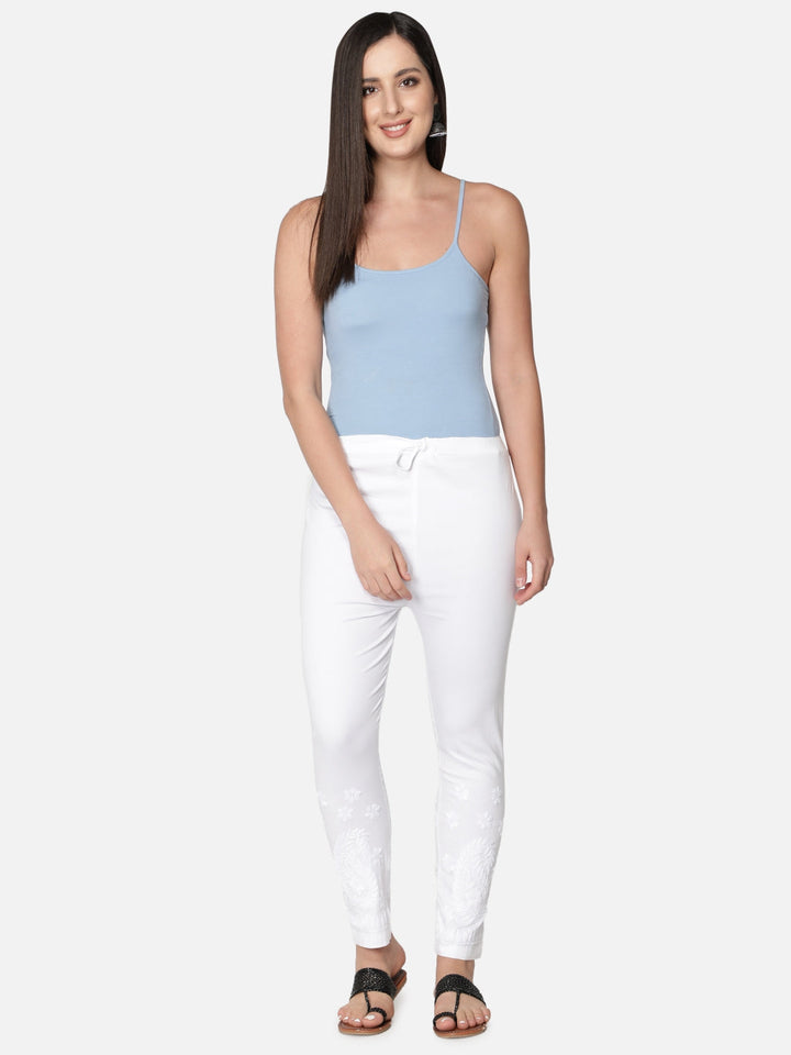 White-Cotton-Lucknawi-Chikankari-Trouser