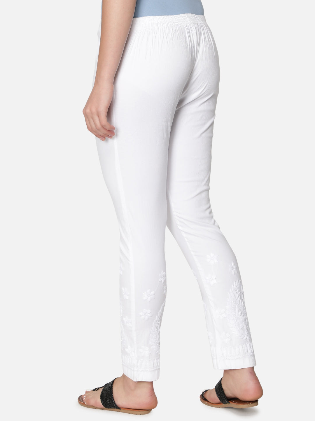 White-Cotton-Lucknawi-Chikankari-Trouser