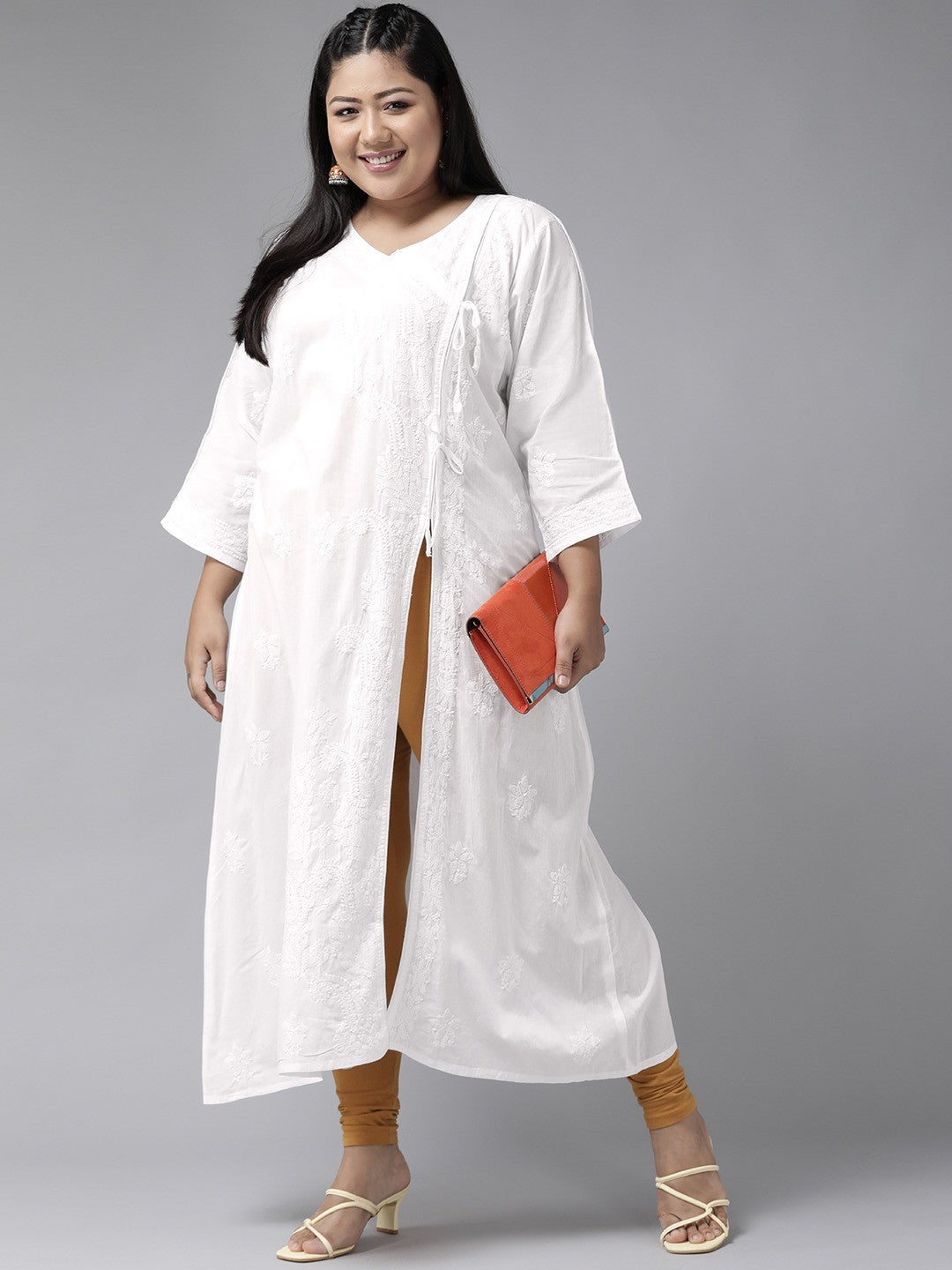 White-Cotton-Lucknowi-Chikan-Kurta