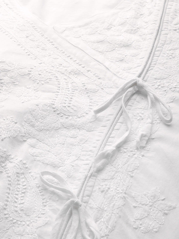 White-Cotton-Lucknowi-Chikan-Kurta
