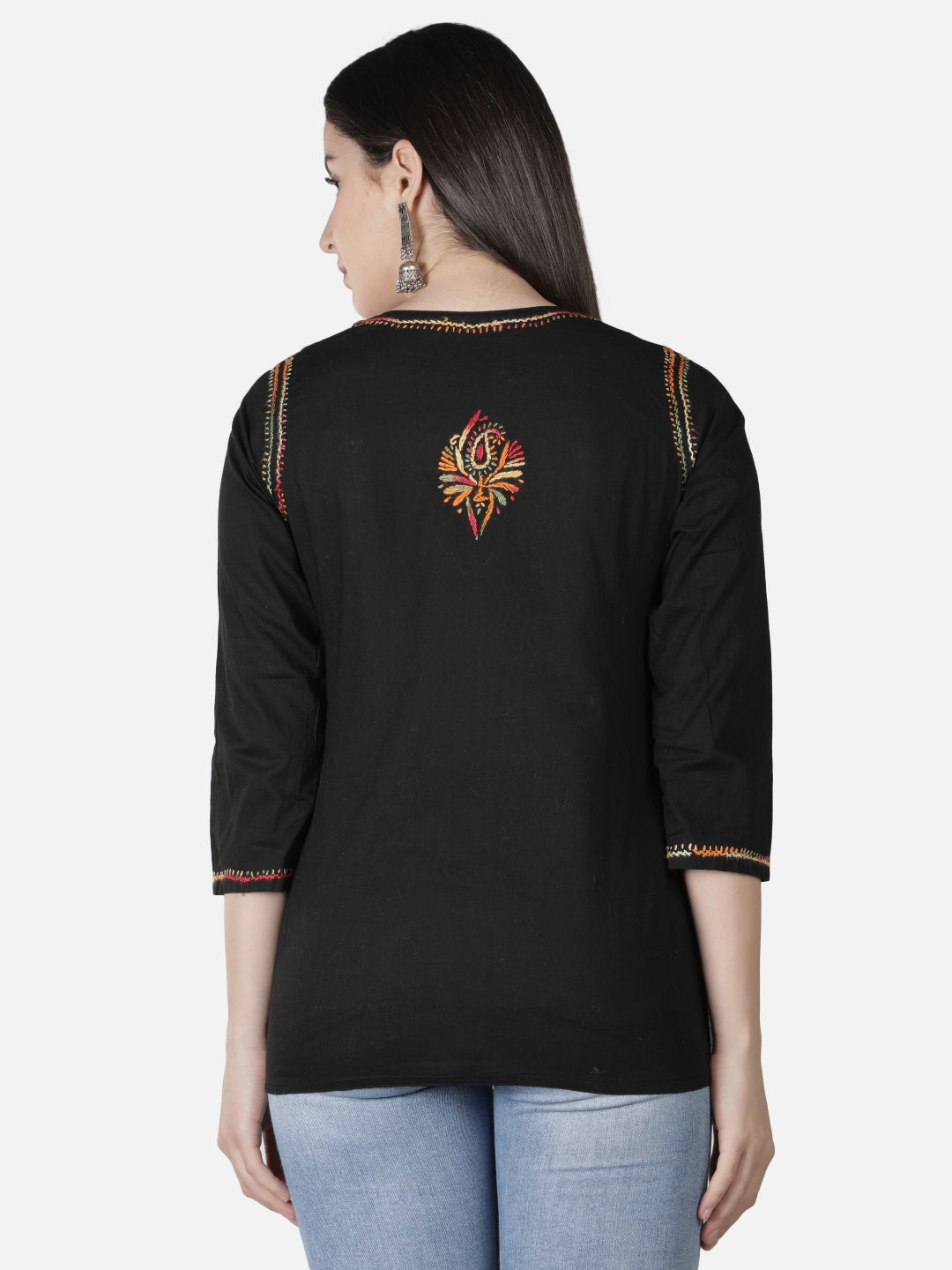 White-Cotton-Lucknowi-Chikankari-Short-Top
