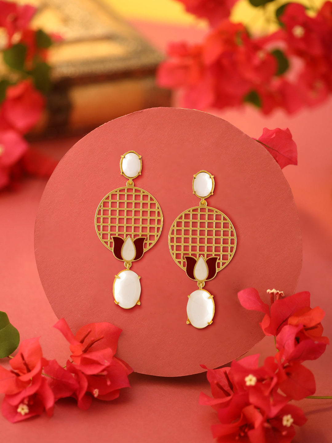 White-Gold-Matte-Brass-Drop-&-Danglers