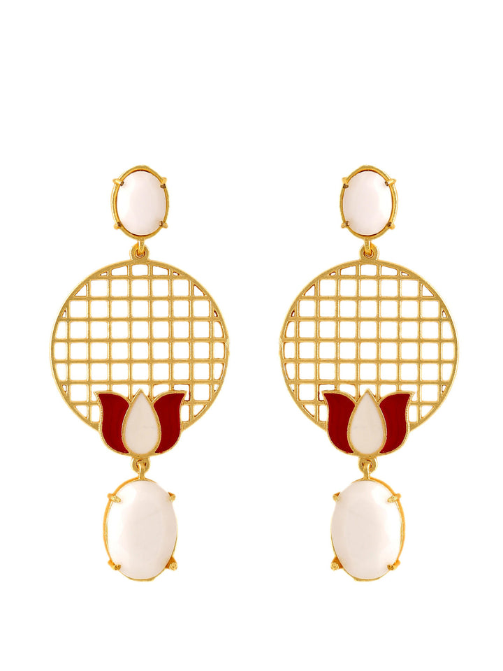 White-Gold-Matte-Brass-Drop-&-Danglers
