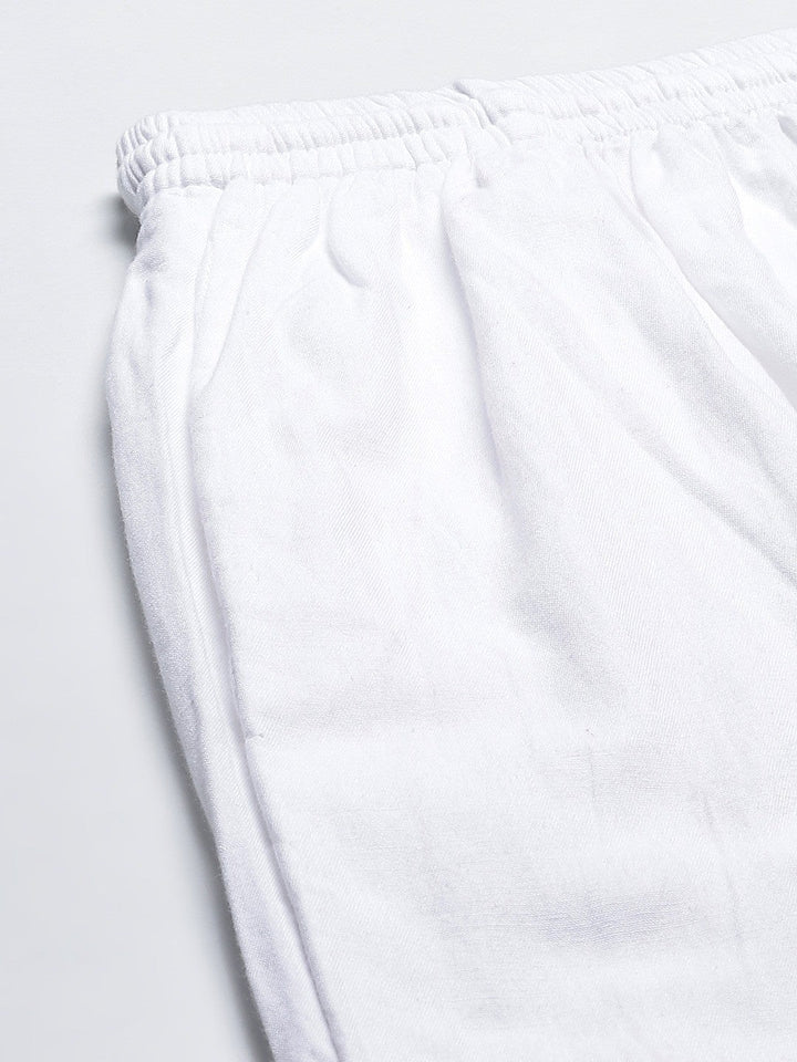 White-Straight-Fit-Palazzos-In-Cotton