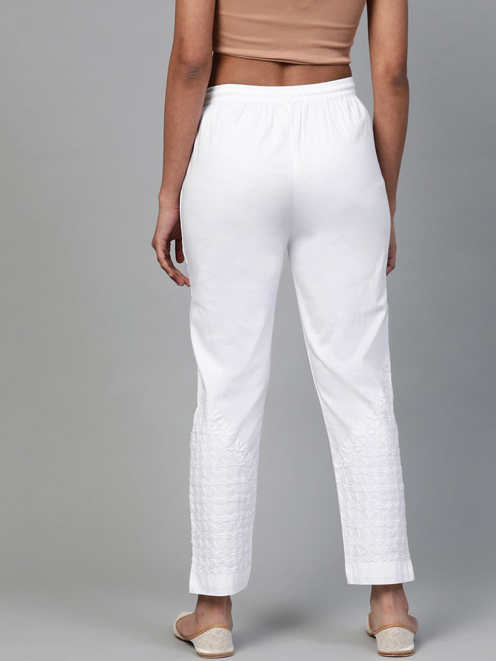 White-Cotton-Lucknow-Chikan-Palazzo